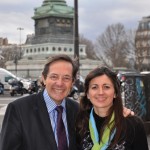 Christian Saint-Etienne et Valérie Montandon, place de la Bastille