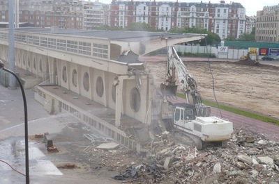 Destruction des tribunes art déco du Stade Jean Bouin